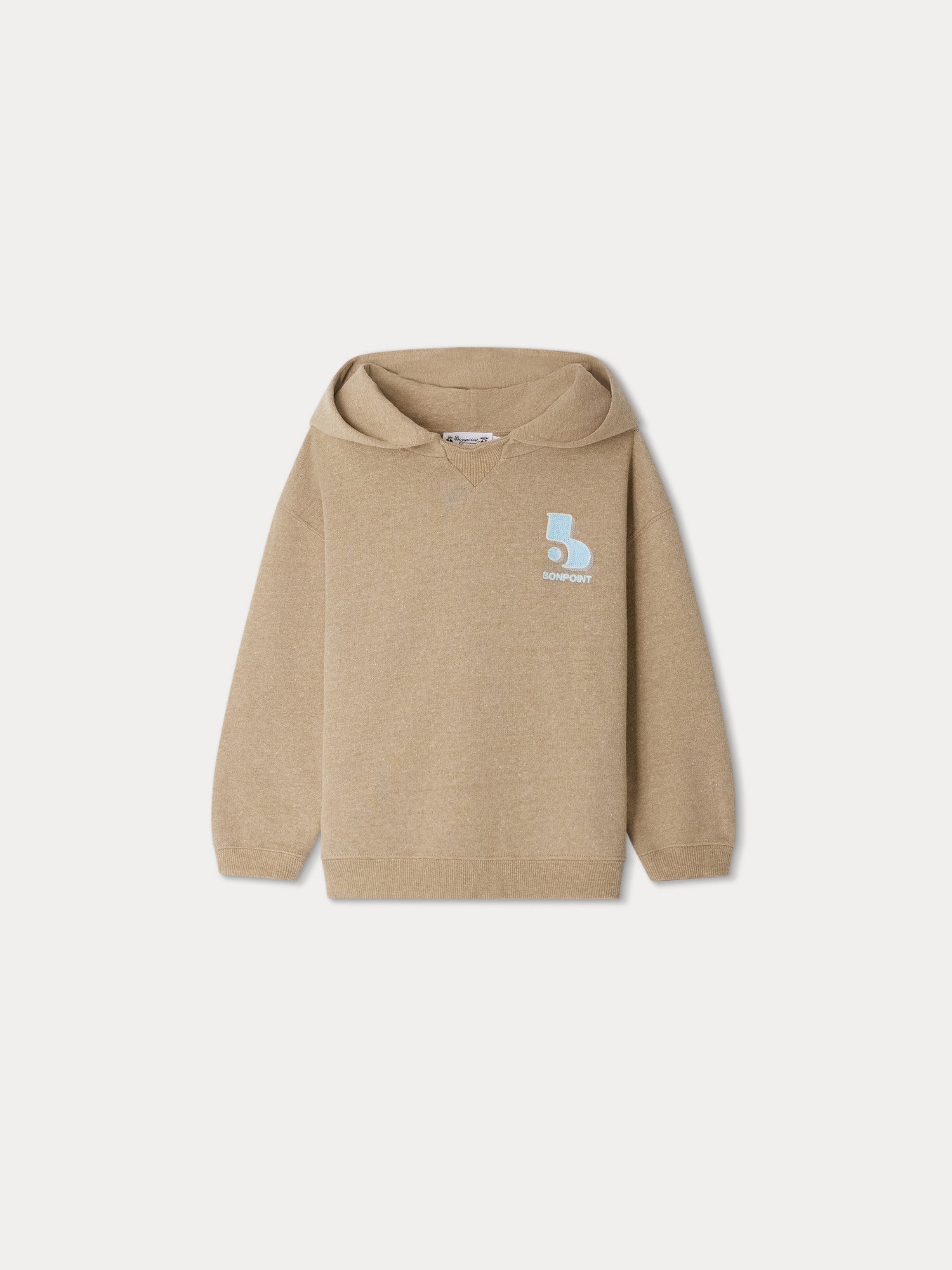 Hooded sweatshirt dress - Light grey marl/Polar bear - Kids | H&M IN